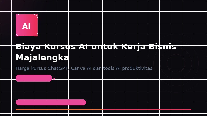 Biaya Kursus AI untuk Kerja dan Bisnis di Majalengka: ChatGPT & Canva AI