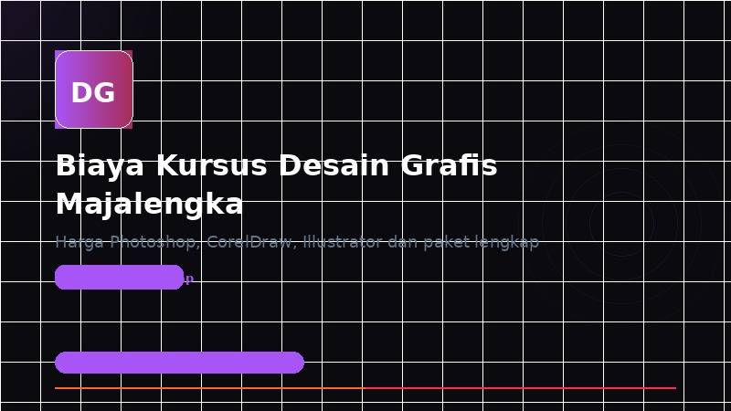 Biaya Kursus Desain Grafis di Majalengka: Photoshop, CorelDraw & Illustrator