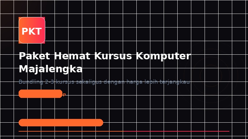 Paket Hemat Kursus Komputer di Majalengka: Ambil 2-3 Kursus, Bayar Lebih Murah