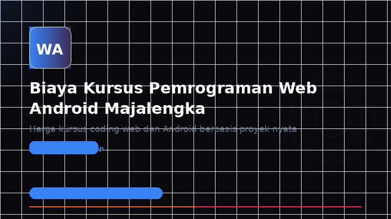 Biaya Kursus Pemrograman Web dan Android di Majalengka: Investasi Karier Digital