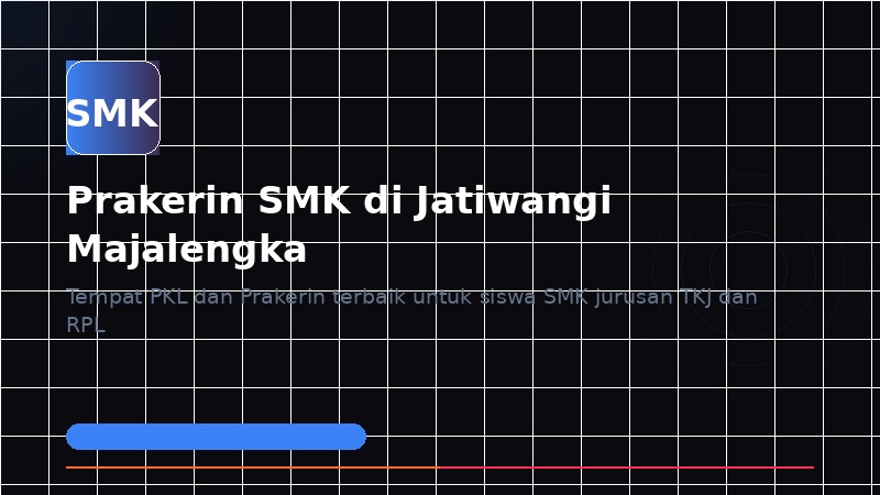 Tempat Prakerin SMK di Majalengka: PKL Komputer, TKJ, dan RPL di Jatiwangi